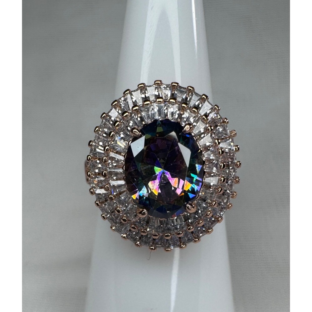 Bomb Party June Ring Size 6 - RG75571 "Stuck On Your Love" On Rose Gold Plating